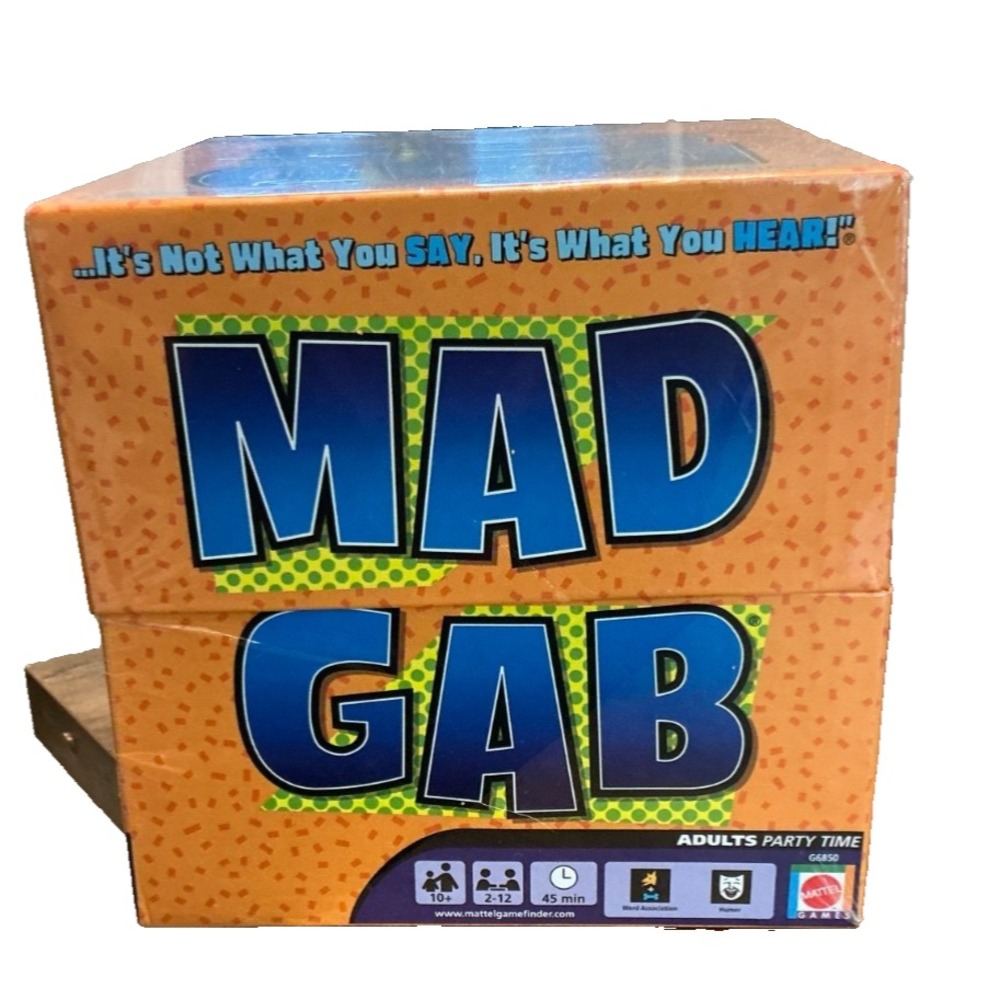 Mattel Mad Gab Word Game Complete Adult Party Game, Ages 12+ 2-12 Players NEW